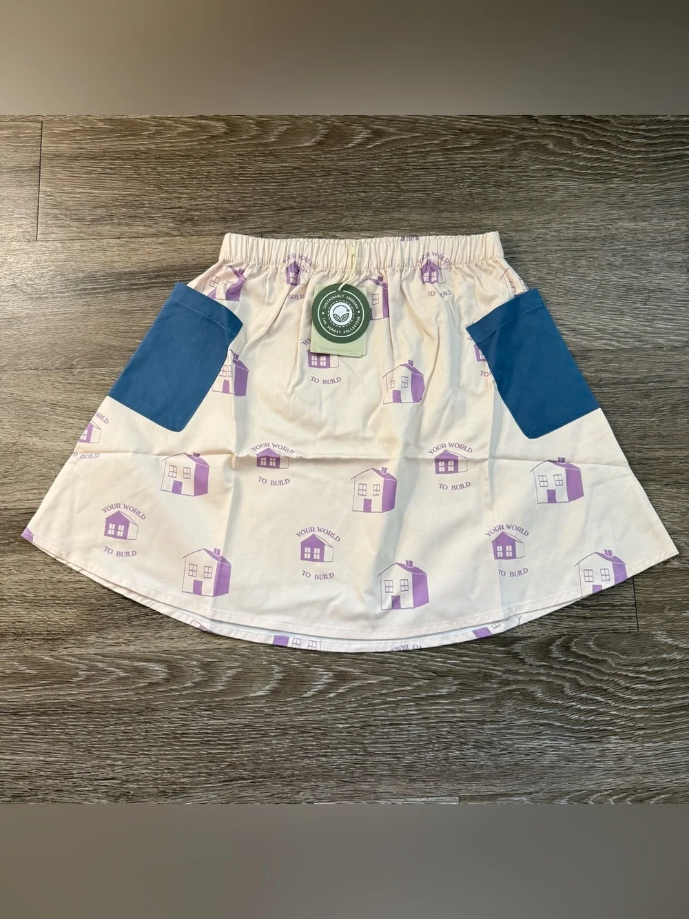 NWT The Sunday Collective Your World To Build Skirt